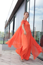 Carregar imagem no visualizador da galeria, Vestido Olga Laranja