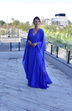 Carregar imagem no visualizador da galeria, Kaftan Verônica Azul Royal