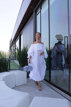 Carregar imagem no visualizador da galeria, Kaftan Esther Linho Branco