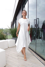 Carregar imagem no visualizador da galeria, Vestido Iara com Gola Branco