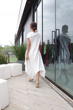 Carregar imagem no visualizador da galeria, Vestido Iara com Gola Branco