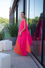 Load image into Gallery viewer, Vestido Raquel Pink e Laranja