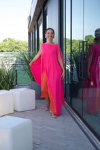 Load image into Gallery viewer, Vestido Raquel Pink e Laranja