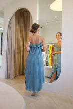 Carregar imagem no visualizador da galeria, Vestido Brigite Lurex Azul