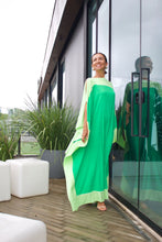 Carregar imagem no visualizador da galeria, Kaftan Bordas Verde Claro