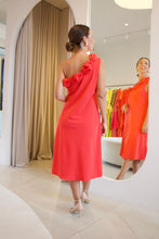 Carregar imagem no visualizador da galeria, Vestido Flor Vermelho