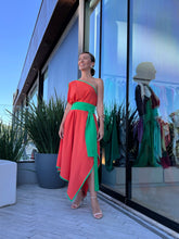 Carregar imagem no visualizador da galeria, Vestido Ravi Laranja e Verde
