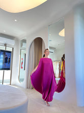 Carregar imagem no visualizador da galeria, Kaftan Simplice Dois Tons Fúcsia