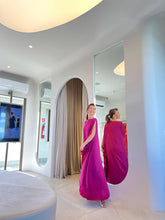 Carregar imagem no visualizador da galeria, Kaftan Simplice Dois Tons Fúcsia