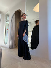 Carregar imagem no visualizador da galeria, Kaftan Simplice Dois Tons Preto e Cinza