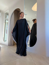 Carregar imagem no visualizador da galeria, Kaftan Simplice Dois Tons Preto e Cinza