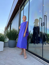 Carregar imagem no visualizador da galeria, Kaftan Moldura Midi - Lavanda e Fúcsia