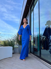 Carregar imagem no visualizador da galeria, Vestido Aline Azul Royal
