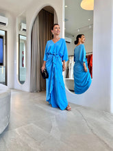 Carregar imagem no visualizador da galeria, Kaftan Nó Azul Céu