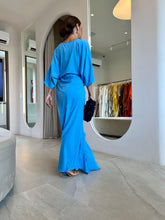 Carregar imagem no visualizador da galeria, Kaftan Nó Azul Céu