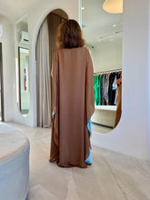 Carregar imagem no visualizador da galeria, Kaftan Simplice Dois Tons Chocolate e Tifany