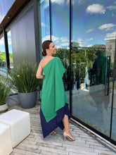 Carregar imagem no visualizador da galeria, Vestido Lorena Verde e Marinho