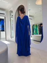 Carregar imagem no visualizador da galeria, Kaftan Bárbara Azul + Flor