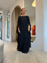 Load image into Gallery viewer, Kaftan Simplice Pétalas Preto
