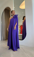 Load image into Gallery viewer, Kaftan Square Ombro Só roxo + Folha