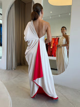 Carregar imagem no visualizador da galeria, Vestido Lola Dupla Face Vermelho e Bege