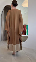 Load image into Gallery viewer, Kaftan Simplice Midi Fuchsia and Green