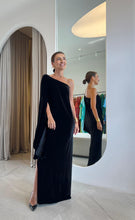 Cargar imagen en el visor de la galería, Vestido Diana Veludo Preto