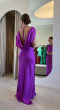 Cargar imagen en el visor de la galería, Vestido Ava Fúcsia Acetinado