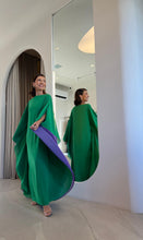 Cargar imagen en el visor de la galería, Kaftan Simplice Dois Tons Verde + Lavanda
