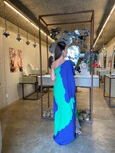 Carregar imagem no visualizador da galeria, Vestido Mari Azul e Verde
