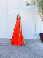 Carregar imagem no visualizador da galeria, Vestido Alessandra com Decote Laranja
