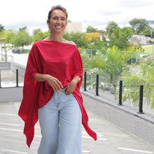 Carregar imagem no visualizador da galeria, Blusa Assimétrica Vermelha