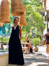 Load image into Gallery viewer, Rio Linen Jumpsuit Black