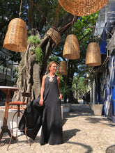 Load image into Gallery viewer, Rio Linen Jumpsuit Black