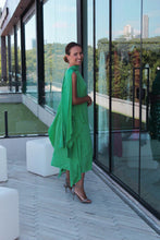 Carregar imagem no visualizador da galeria, Kaftan Simplice Midi Verde
