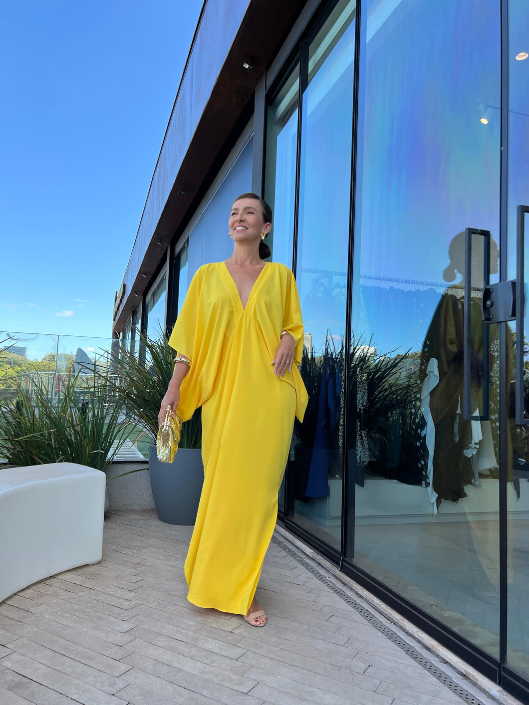 Kaftan Helô Amarelo