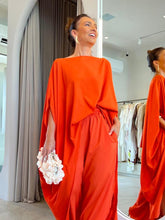 Load image into Gallery viewer, Red Asymmetric Blouse
