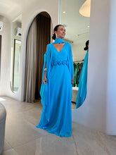 Carregar imagem no visualizador da galeria, Kaftan Lucia Azul + Faixa
