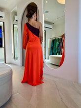 Carregar imagem no visualizador da galeria, Vestido Beatriz Laranja e Marrom
