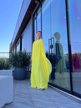 Carregar imagem no visualizador da galeria, Kaftan Simplice Dois Tons Amarelo
