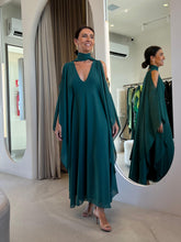 Carregar imagem no visualizador da galeria, Kaftan Verônica Verde + Faixa
