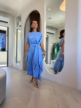 Carregar imagem no visualizador da galeria, Kaftan Bordas Azul Serenity
