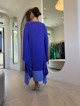 Carregar imagem no visualizador da galeria, Kaftan Simplice Barrado Dois Tons de Lavanda
