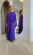 Load image into Gallery viewer, Kaftan Simplice Roxo + Folha
