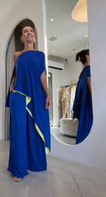Carregar imagem no visualizador da galeria, Conjunto Blusa Isis + Calça Juliana Azul e Amarelo
