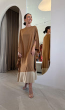 Load image into Gallery viewer, Kaftan Simplice Midi Fuchsia and Green
