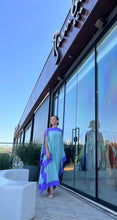 Cargar imagen en el visor de la galería, Kaftan Bordas Verde Menta com Lavanda
